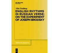 Nila Friedberg English Rhythms in Russian Verse: On the Exper (Copertina rigida)