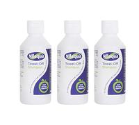 Nilaqua Towel Off Shampoo, Risciacquo per Lavaggio dei Capelli, Shampoo Senza Acqua, Shampoo Senza Risciacquo, Delicato e Benigno per il Cuoio Capelluto, Fragranza di Mela 200ml Confezione Trio
