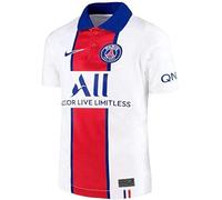 NILCO|#Nike Paris Saint-Germain BRT Stad Maglia da Trasferta, Unisex Bambini, White/Old Royal, S