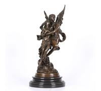 NILEEBUKER Statua in bronzo di Cupido e Psiche Greco Amore Dio Scultura Romantico Arte Decorazione Casa 33,5 cm H