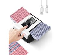Nileole Shuffler elettrico automatico silenzioso e ricaricabile, Shuffler elettrico automatico per giochi di carte da casinò, Poker, fase 10, blackjack, Texas Hold'em, giochi di carte domestici