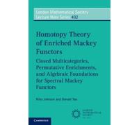 Niles Johnson Donald Yau Homotopy Theory of Enriched Mackey Functors (Tascabile)