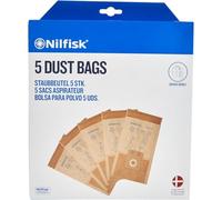 Nilfisk 5 Sacchetti 10L - Pezzi di ricambio per aspirapolvere GD, CDB e CDF (82222900)