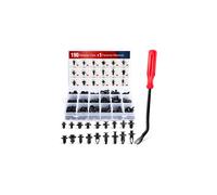 Nilight 190 pezzi di clip di fissaggio per auto, 18 misure pi diffuse, applicazioni, set di rivetti a pressione per auto, clip per pannelli di r