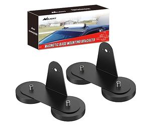 Nilight 2 Staffe di Montaggio per Barra LED Luminosa con Base Magnetica, con Potente Supporto a Ventosa, Adatte per Barre LED Luminose Laterali Dritte o Curve, da Installare sul Tetto o sul Cofano