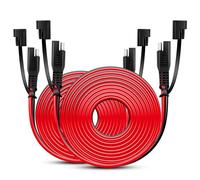 Nilight 50037R-B, Prolunga da 3.65 m con Attacco da SAE, a 2 Pin, 16 AWG, con Cablaggio, Connettore ad Aggancio e Sgancio Rapido da 12 V-24 V, e Tappo Antipolvere, 2 Pezzi