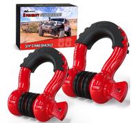 Nilight Confezione da 2 grilli con anello a D da 3/4"" con capacit di 4,75 tonnellate (9500 libbre) con perno da 7/8"" Grillo per recupero fuorist