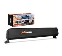 Nilight Copertura per barra luminosa a LED, 56 cm, in nylon nero, universale, adatta per barra dritta e curva, impermeabile, antipolvere, antigraffio, per luci fuoristrada