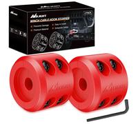 Nilight - Fermacavo per verricello per ATV, UTV, camion, SUV, gancio per cavo del verricello, confezione da 2, protezione per gancio di traino, c