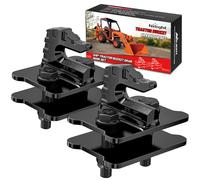 Nilight Gancio di traino per secchio del trattore, 2 pezzi, 3/8", resistente, in acciaio forgiato, con bullone sul gancio di traino in ghisa zincata, max 6.803,9 kg, colore: nero, 2 anni di garanzia