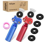 Nilight Glad Hands Set con 4 rubinetti di Tenuta Resistenti per Freni in Alluminio per Tubi dell'Aria e connettori per Tubi dell'Aria per Semi Camion, rimorchi, Camper, 2 Anni di Garanzia