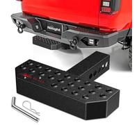 Nilight Hitch Step with 2" Hitch Receiver Rear Bumper Guard Protector 11.9 Inch with 5/8” Hitch Pin Clip Upgraded Textured Black Anti Slip Hitch Step Bar for Pickup Truck Car SUV