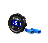 Nilight ni-vg01 LED Display voltmetro Digitale Pannello Rotondo 12 V DC Impermeabile per Barche Marine Veicolo, Blu