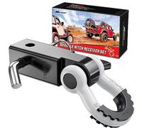 Nilight Ricevitore per gancio di traino da 5,8 cm, resistenza alla rottura, anello a D da 3/4", con perno di traino resistente, kit di traino solido per camion, jeep, fuoristrada, 2 anni di garanzia