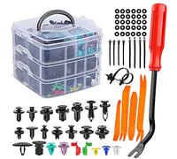 Nilight Set di 725 clip di fissaggio per auto, assortimento di 23 misure più diffuse in nylon per paraurti con 10 fascette per cavi e dispositivi di fissaggio per Toyota GM, Ford Honda Chevy, 725