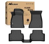 Nilight Tappetini in TPE per Audi A4 S4 2017 2018 2019 2020 2021 2022 2023 2024, per tutte le condizioni atmosferiche, su misura, resistenti