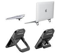 Nillkin 2 Pezzi Mini Supporto per Laptop per MacBook e Notebook, Supporto per Laptop Pieghevole Regolabile con Pad in Silicone Antiscivolo per Laptop/MacBook/Notebook/Tastiera (Nero)