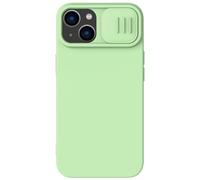 Nillkin CamShield - Custodia in silicone setoso per iPhone 14 Pro Max, colore: Verde
