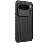 Nillkin CamShield Pro Slider - Cover per Google Pixel 9 Pro XL (6,73 pollici) per fotocamera Close & Open doppio strato, protezione TPU + PC, colore: Nero