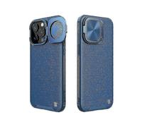 NILLKIN CamShield Prop for iPhone 15 Pro Case Lens Cover PU Leather+PC+TPU Phone Cover Style B iPhone 15 Pro Blue Walkbee A B