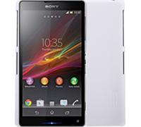Nillkin Custodia Originale Frosted Cover Pellicola Sony Xperia Z1 C6902 Bianca