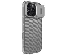 Nillkin Custodia per Apple iPhone 16 Pro (6,3 pollici) CamShield Pro Camera Slider Protezione a doppio strato TPU + PC (Corner Impact Air Bag) Colore Grigio