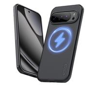 Nillkin Custodia per Google Pixel 10 Pro XL Magnetica, Guscio Rigido PC+TPU Antiurto, Cover Sottile Resistente per Caricatore/Accessori Magnetici- Nero