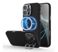 Nillkin Custodia per iPhone 16 Pro Max, Lens Wing magnetica per iPhone 16 Pro Max, sottile ed elegante, compatibile con iPhone 16 Pro Max 6.9", 5G 2024,-Nero (Per iPhone 16 Pro)