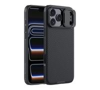 Nillkin Custodia Per iPhone 17 Pro 2025 con Fotocamera Copertura di Protezione CamShield Pro Cover Sottile Antiurto Compatibile iPhone 17 Pro 5G - Nero