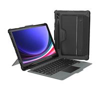 Nillkin Custodia per tastiera paraurti adatta per Samsung Galaxy Tab S9 Plus | Custodia per tastiera Bluetooth con | Custodia a libro con cursore per fotocamera | Standard, supporto stilo e tasti