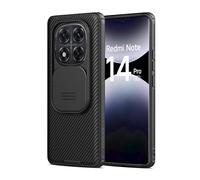 Nillkin Custodia per Xiaomi Redmi Note 14 Pro 5G - Protezione fotocamera con Slide Camera, Antiurto e Antigraffio, Compatibile con Xiaomi Redmi Note 14 Pro 5G -Nero