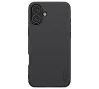 Nillkin Custodia Super Frosted Shield Pro fornita con retro rigido bordo morbido con copertura antiurto lunetta rialzata per proteggere la fotocamera e senza logo tagliato per Apple iPhone 16 Plus