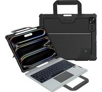 Nillkin Magic Keyboard Case per iPad Pro 13" M4 2024, custodia portatile per iPad Pro 13" 2024 con tastiera, portamatite, grande trackpad, 7 colori retroilluminati, protezione fotocamera, nero