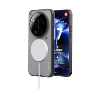 Nillkin Magnetica Cover per Xiaomi 17 Ultra 5G (2026), Custodia Protettiva in TPU+PC Antishock e Antigraffio, Antiscivolo e Anti-Impronte -Trasparente Nero