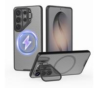 Nillkin Magnetica Custodia per Samsung Galaxy S26 Ultra,CamShield Prop Cover Antiurto e Antigraffio con Funzione di Supporto - Compatibile con Galaxy S26 Ultra 5G (6.9 Pollici) 2026 -Trasparente Nero