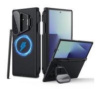 Nillkin Magnetica Custodia per Samsung Galaxy Z Fold 7 con S Pen - CamShield Prop Cover Magnetica Antiurto e Graffio Case con Funzione Stand-Nero