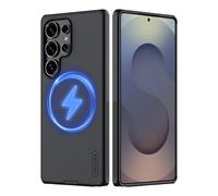 Nillkin Per Galaxy S25 Ultra Custodia, Super Frosted Shield per Samsung Galaxy S25 Ultra Cover con MagSafe, Slim Elegante per S25 Ultra Custodia -Nero