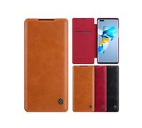 Nillkin per Huawei Mate 40 Pro Custodia Bumper Flip Antishock con Slot per Schede Custodia Protettiva in Pelle PU a Copertura Completa