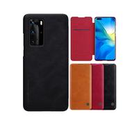 Nillkin per Huawei P40 Pro Custodia Bumper Flip Antishock con Slot per Schede Copertura Completa Custodia Protettiva in Pelle PU