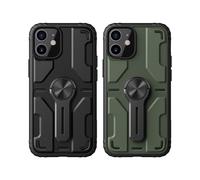 Nillkin per iPhone 12 Mini Custodia Bumper con Supporto Rimovibile Custodia Protettiva Shockproof in PC + TPU