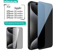 Nillkin per iPhone 15 Pro Max 14 Pro Guardian, protezione per schermo in vetro temperato anti-sguardo a copertura totale 9H per iPhone 13 12