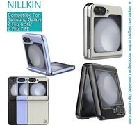 Nillkin Per Samsung Galaxy Z Flip 6/Z Flip 7 FE CamShield Custodia in pelle Flip Su e giù Custodia pieghevole per telefono Custodia protettiva in PU