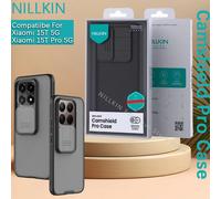 Nillkin Per Xiaomi 15T Pro/Mi 15T 5G guscio rigido CamShield Pro Custodia Trasparente Nero TPU + PC Lente finestra scorrevole copertura custodia del telefono