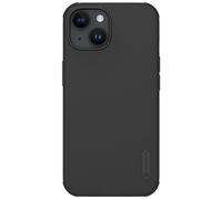 Nillkin Super Frosted Shield Pro Series - Custodia per Apple iPhone 15 (senza logo ritagliato) - Nero
