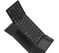 Nillkin Tastiera pieghevole da viaggio con touchpad e tastierino numerico, tastiera Bluetooth wireless portatile pieghevole full size con trackpad per PC, laptop, iPad, tablet, smartphone, custodia in