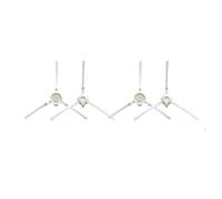 Nilnyvda Filtro Spazzola Laterale a Rullo HEPA Panno straccio Compatibile con Parti di Ricambio Tefal Rowenta Explorer 75 RG7687/RR7687WH Serie(4 Side Brush)