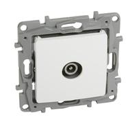 NILOE Presa Antenna TV Uomo Fine 10 dB Bianco 764555