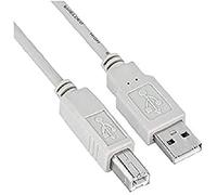 NILOX 1.8m USB 2.0 cavo USB 1,8 m USB A USB B Bianco - Cavi USB (1,8 m, USB A, USB B, 2.0, Male Connector/Male Connector, Bianco)