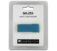 Nilox 10NXCRMI00003 Lettore di schede Blu, Bianco USB 2.0