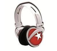 Nilox 10NXCUER00003 - Cuffie (Circumaural, 20-20000 Hz, 108 dB, Cablato, 1,25 m, 160 g) Rosso, colore bianco